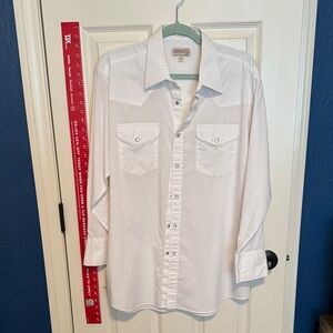 Wrangler Men’s White Long Sleeve Shirt